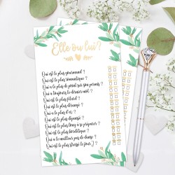 KIT JEU DES MARIES ELLE OU LUI MARIAGE