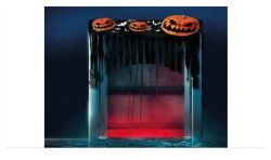 DECORATION HALLOWEEN TOUR DE PORTE CITROUILLE 90 X 30 CM