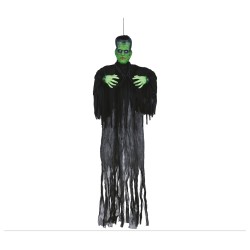 DECORATION HALLOWEEN SUSPENDUE HOMME FRANCK 180 CM LED ET MOUVEMENT