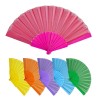 EVENTAIL EN TISSU 23 CM COULEURS ALEATOIRES