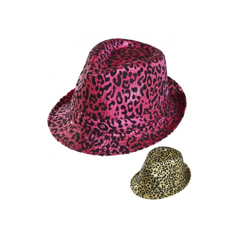 CHAPEAU BORSALINO LEOPARD COULEURS ASSORTIS 