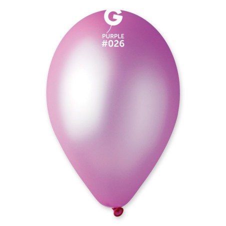 10 BALLONS VIOLET NEON OU FLUO BIO LATEX 30 CM 