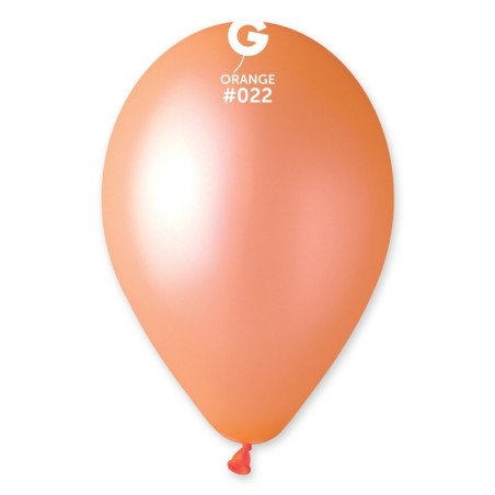 10 BALLONS ORANGE NEON OU FLUO BIO LATEX 30 CM 