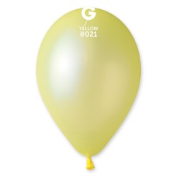 10 BALLONS JAUNE NEON OU FLUO BIO LATEX 30 CM 