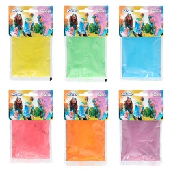 1 SACHET DE POUDRE HOLI FLUO COULEURS ASSORTIES SACHET 70 G