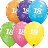 6 BALLONS QUALATEX IMPRIMES CHIFFRE 18 MULTICOLORE DIAMETRE 30 CM 6 BALLONS QUALATEX IMPRIMES CHIFFRE 18 MULTICOLORE DIAMETRE 30 CM