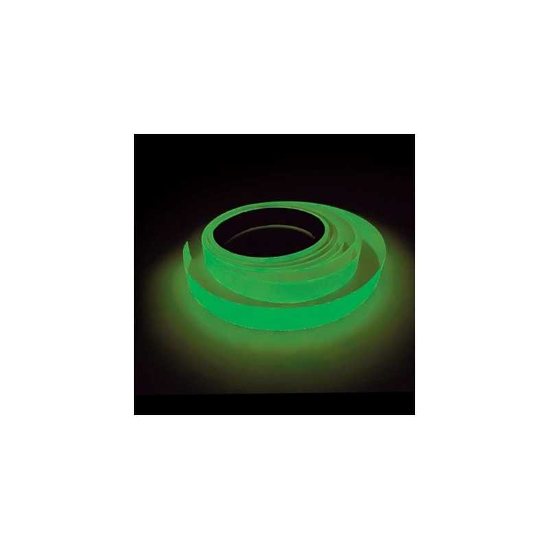 DECORATION RUBAN ADHESIF FLUO VERT 5M