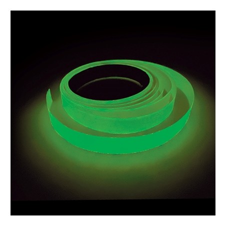 DECORATION RUBAN ADHESIF FLUO VERT 5M