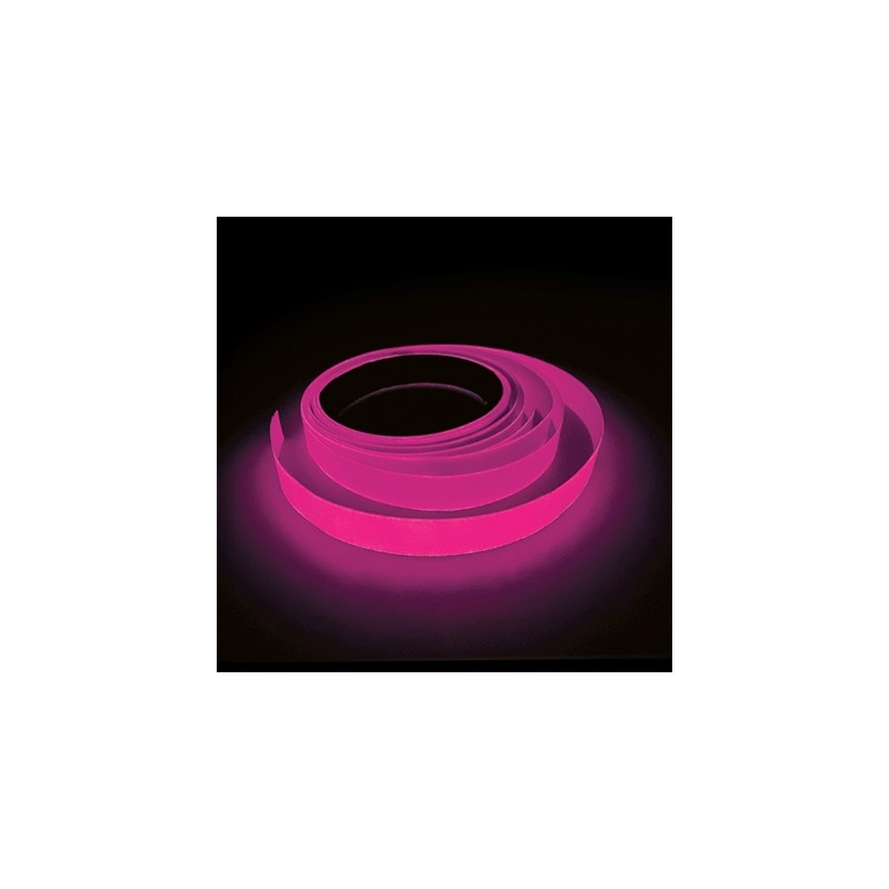 DECORATION RUBAN ADHESIF FLUO ROSE 5M