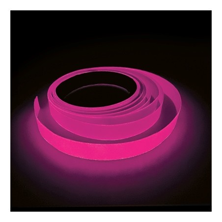 DECORATION RUBAN ADHESIF FLUO ROSE 5M