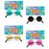 LUNETTES HIPPIES RONDES JAUNE-NOIR-BLEU OU ROSE LUNETTES HIPPIES RONDES JAUNE-NOIR-BLEU OU ROSE