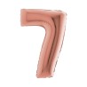 BALLON METALLIQUE CHIFFRE 7 ROSE GOLD 100 CM BALLON METALLIQUE CHIFFRE 7 ROSE GOLD 100 CM