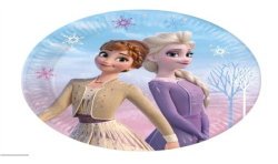 8 ASSIETTES RONDE REINE DES NEIGES 23 CM