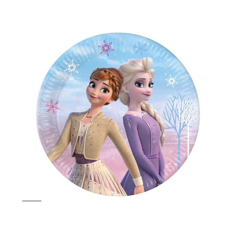 8 ASSIETTES RONDE REINE DES NEIGES 23 CM