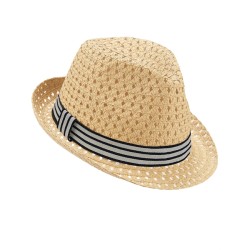 CHAPEAU BORSALINO PAILLE NATURELLE