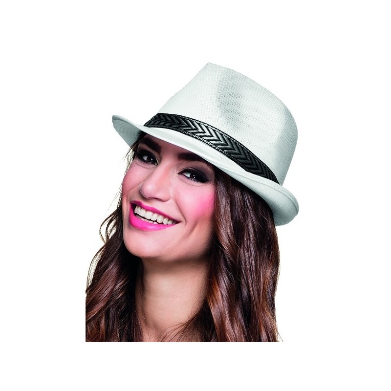 CHAPEAU BORSALINO TONY POLYESTER BLANC CHAPEAU BORSALINO TONY POLYESTER BLANC