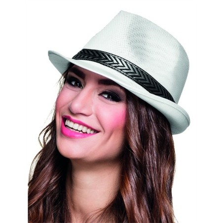 CHAPEAU BORSALINO TONY POLYESTER BLANC