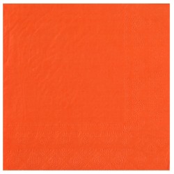 25 SERVIETTES PAPIER CRYSTAL ORANGE 33 X 33 CM