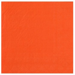 25 SERVIETTES PAPIER CRYSTAL ORANGE 33 X 33 CM