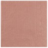 25 SERVIETTES PAPIER CRYSTAL VIEUX ROSE OU ROSE GOLD 33 X 33 CM