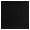 25 SERVIETTES PAPIER CRYSTAL NOIR 33 X 33 CM