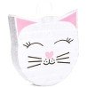 PINATA TETE DE CHAT BLANC A TAPER 35.6 X 32.5 X 8 CM