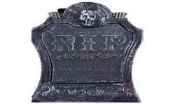 PIERRE TOMBALE AVEC CRANE MONTANT ET DESCENDANT LUMINEUX 