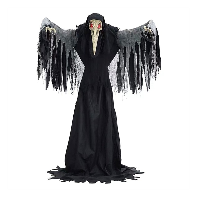 DECORATION HALLOWEEN CORBEAU GEANT 182 CM 