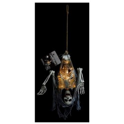 DECORATION HALLOWEEN SQUELETTE BOB AVEC LED 80 X 18 X 108 CM 