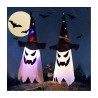 DECORATION HALLOWEEN FANTOME LUMINEUX SUSPENDU LED 20 X 45 CM 