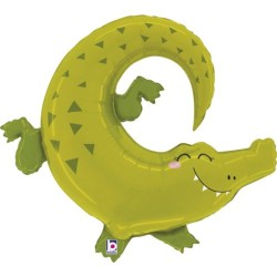 BALLON METALLIQUE CROCODILLE 86 CM