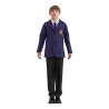 DEGUISEMENT GARCON MERCREDI  ADDAMS UNIFORME ECOLIER VIOLET TAILLE 140