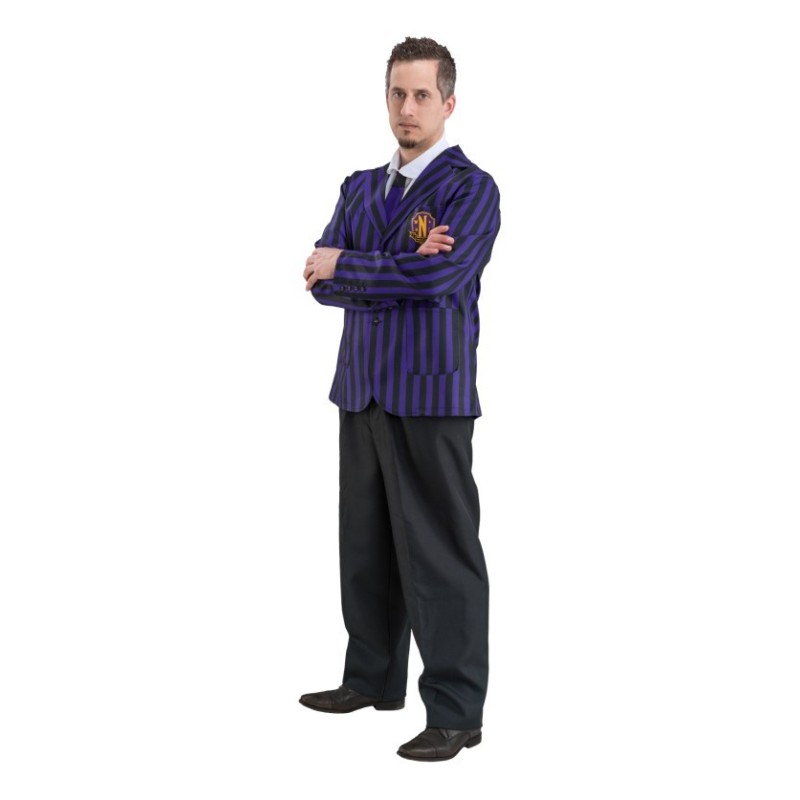 DEGUISEMENT HOMME MERCREDI ADDAMS UNIFORME ECOLIER VIOLET TAILLE M DEGUISEMENT HOMME MERCREDI ADDAMS UNIFORME ECOLIER VIOLET TAILLE M