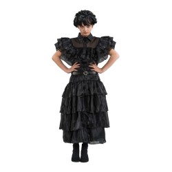 DEGUISEMENT FILLE MERCREDI FAMILLE ADDAMS ROBE DE BAL TAILLE 140