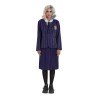 DEGUISEMENT MERCREDI ADAM UNIFORME ECOLIERE VIOLET TAILLE S