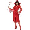 DEGUISEMENT HALLOWEEN FEMME DIABLESSE ROBE ROUGE TAILLE M