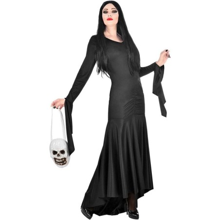 DEGUISEMENT ROBE NOIRE MORTICIA TAILLE M