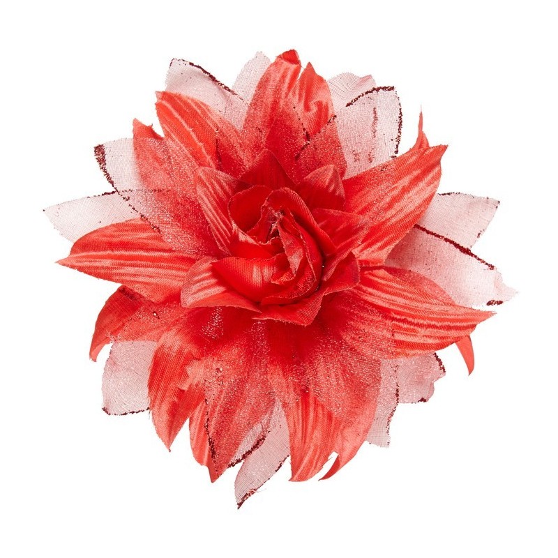 FLEURS POUR CHEVEUX ROUGE