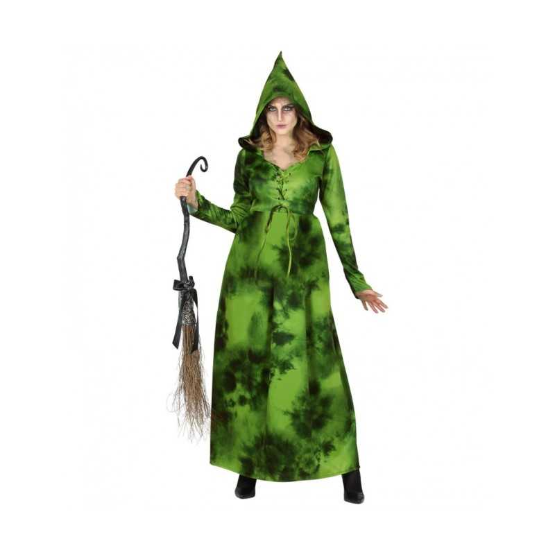 DEGUISEMENT HALLOWEEN ROBE SORCIERE VERTE TAILLE XXL