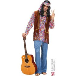 DEGUISEMENT HOMME HIPPIE PSYCHEDELIC TAILLE XXL