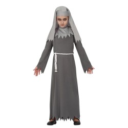 DEGUISEMENT HALLOWEEN NONNE GRISE OU BONNE SOEUR TAILLE 7-9 ANS 