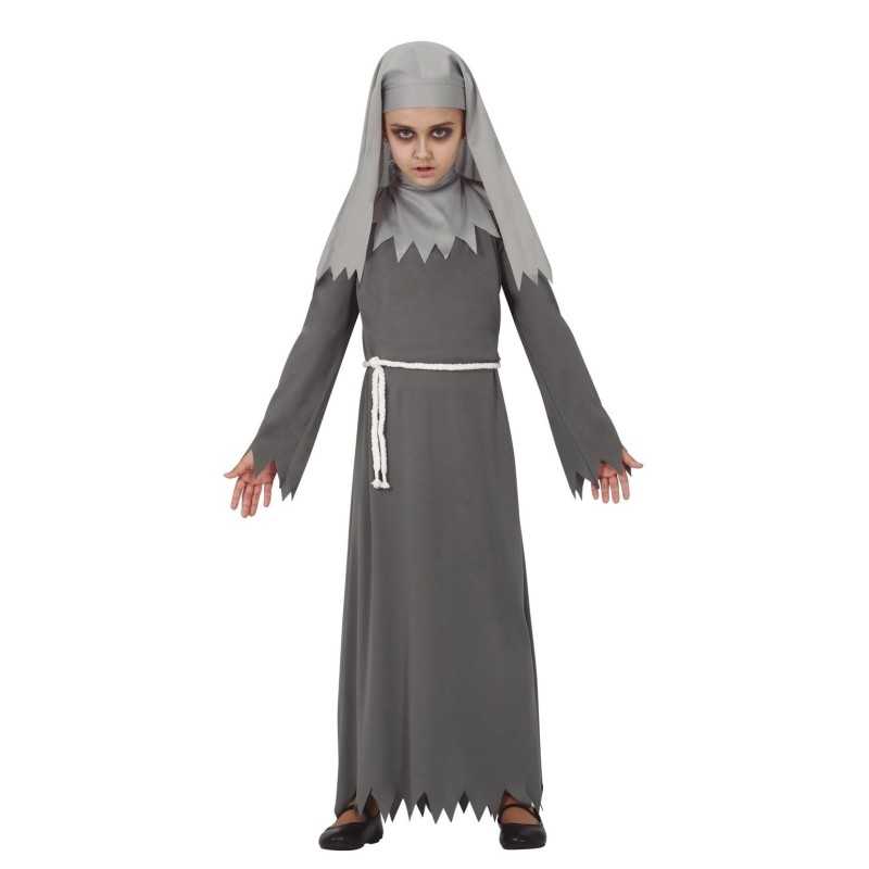 DEGUISEMENT HALLOWEEN NONNE GRISE OU BONNE SOEUR TAILLE 7-9 ANS 