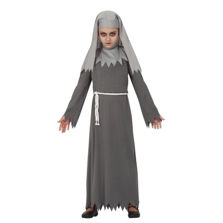 DEGUISEMENT HALLOWEEN NONNE GRISE OU BONNE SOEUR TAILLE 7-9 ANS 