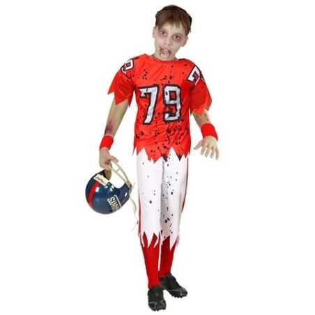 DEGUISEMENT FOOTBALEUR AMERICAIN QUATERBACK ZOMBIE TAILLE 158 CM