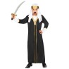 DEGUISEMENT SHEIK OU SULTAN NOIR AVEC COIFFE BLANC  TAILLE 128 DEGUISEMENT SHEIK OU SULTAN NOIR AVEC COIFFE BLANC  TAILLE 128