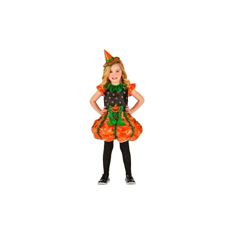 DEGUISEMENT HALLOWEEN FILLE CITROUILLE TAILLE 104 CM 