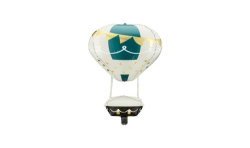 BALLON METALLIQUE BLANC BLEU CANARD ET OR 40 X 86 CM