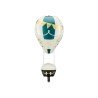 BALLON METALLIQUE BLANC BLEU CANARD ET OR 40 X 86 CM