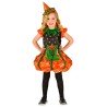 DEGUISEMENT HALLOWEEN FILLE CITROUILLE TAILLE 116 CM 