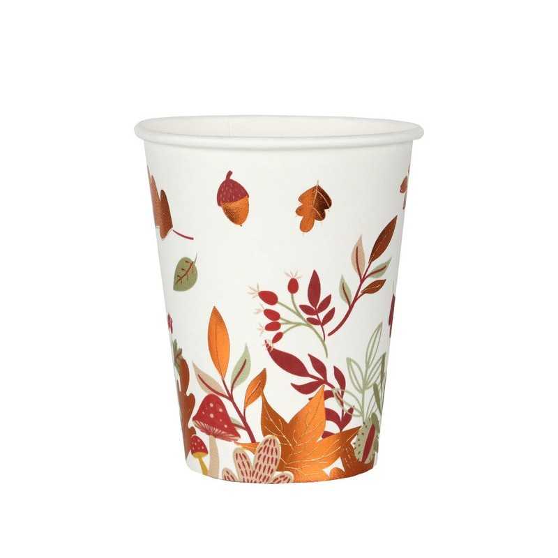 10 GOBELETS AUTOMNE 270 ML